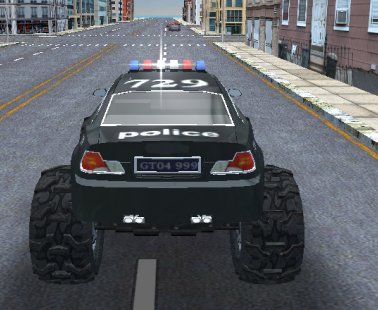 Carro de polícia Monster Truck Simulator