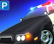 Carros de polícia americanos estacionados em carro real em 2021