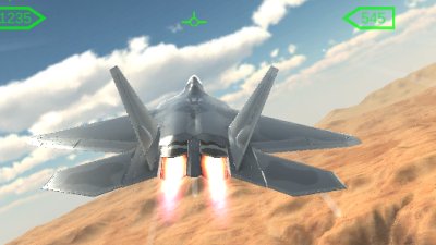 Simulador de avião de caça 3D