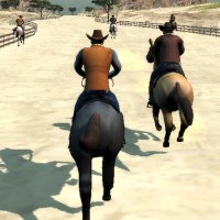 3D  Pferderennen