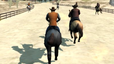 Courses de chevaux en 3D