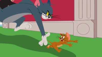 Tom biegnie za Jerrym