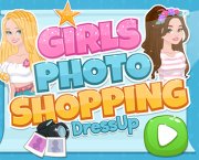 Mädchen, die Dressup Photoshopping