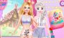 Barbie ve Elsa Candyland içinde