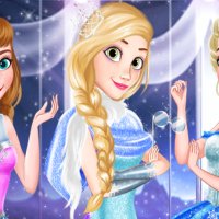 Anna, Elsa et Rapunzel bal hiver