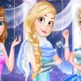 Anna, Elsa und Rapunzel abschlussball im Winter