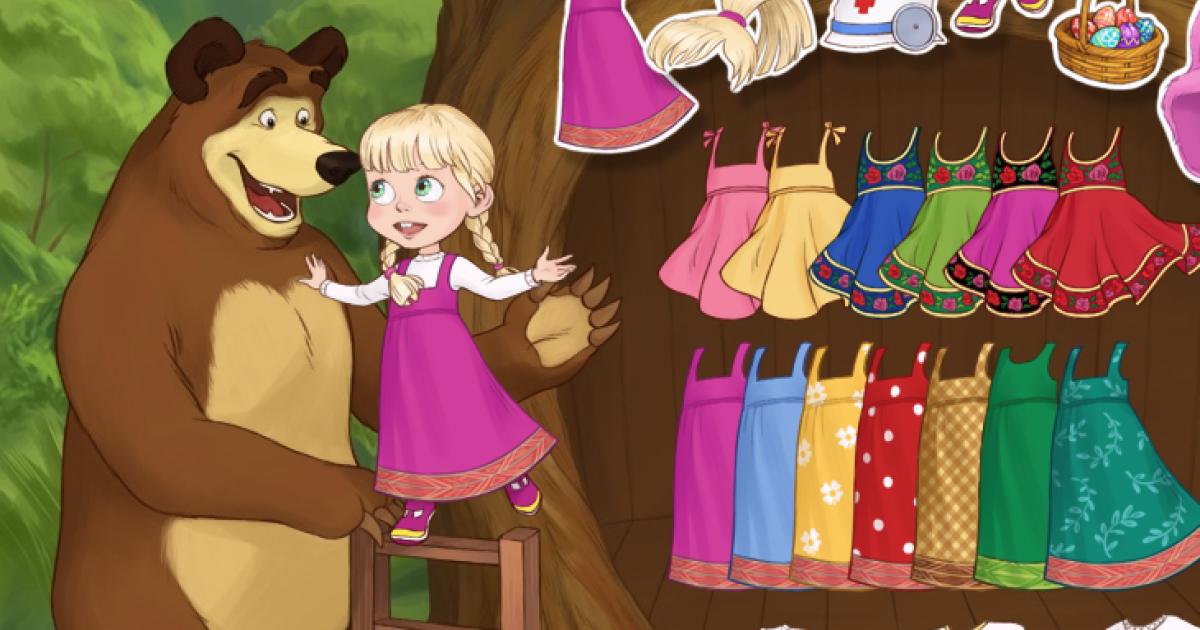 Masha up. Игра наряди Машу. Три медведя одеться. Play & enjoy Masha and the Bear House decoration Video Episode-great Masha GAMESYOUTUBE.
