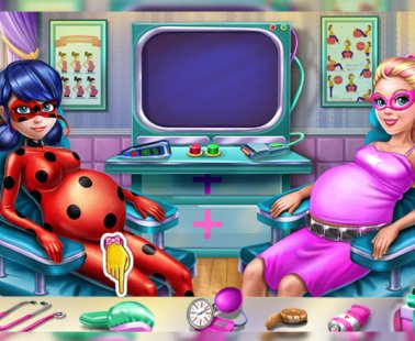 Super Barbie et Ladybug à l'hôpital