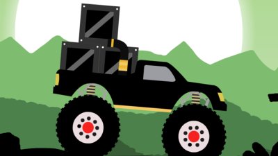 Monster Truck: Transportholz