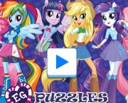 Puzzle avec les filles de poney Equestria