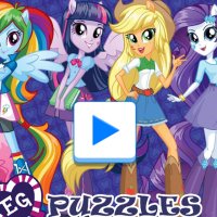 Puzzle avec les filles de poney Equestria