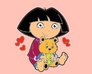 Dora és Diego online színező képek