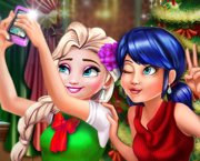 Selfie Elsa y mariquita Milagrosa
