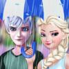 Elsa y Jack en la lluvia