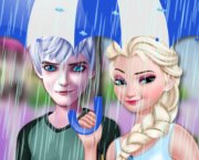 Yağmurda Elsa ve Jack