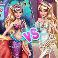 Barbie Meerjungfrau gegen Prinzessin