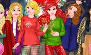 Ariel, Cinderela, Elsa, Anna, Jasmine e Rapunzel