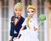 novia Elsa y Jack Frost