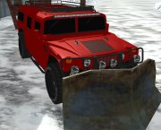 Kar küreme kamyonu sürücüsü simülatörü