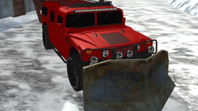Simulador de motorista de caminhão de arado de neve