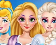 Maquillaje para 3 princesas de Disney