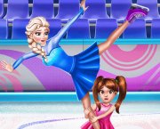 Elsa si Susie concurs de patinaj