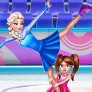 Elsa und Susie Skaten Wettbewerb
