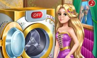 Rapunzel laver les vêtements