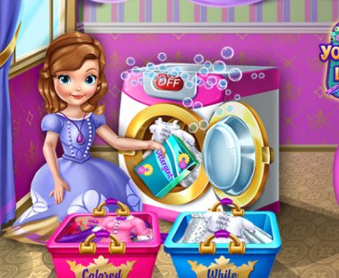 Princesa sofia Día de lavado de ropa