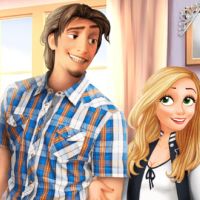 Rapunzel y Flynn romántico