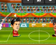 Fútbol deportivo con la cabeza de Ronaldo