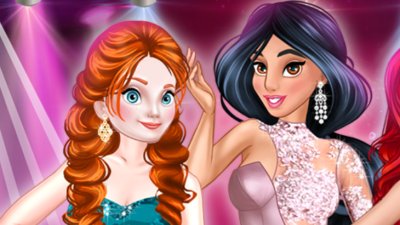 Concurso de moda com Ariel, Jasmine e Mérida
