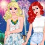 Ariel y Elsa 10 vestidos diferentes