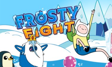 Adventure time frosty fight fighting