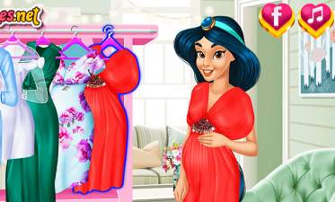 Jogue Jogo de vestir as princesas da Disney para grávidas, um jogo de  Grávida