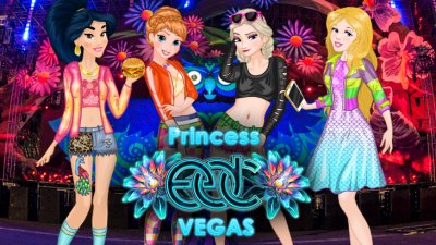 Jasmine, Anna, Elsa y Aurora en Las Vegas