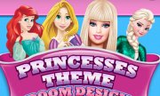 El diseño interior de Barbie, Elsa, Rapunzel, Ariel