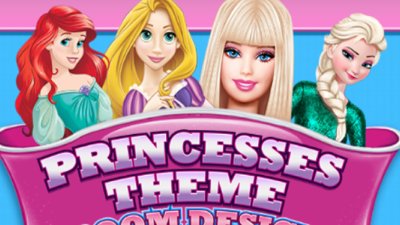 Interior Design Barbie, Elsa, Rapunzel, Ariel