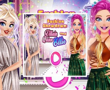 Fashion Showdown Villain Quinn and Barbie