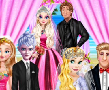 Novias Elsa, Anna y Rapunzel