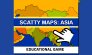 Ázsia földrajza oktatási játék