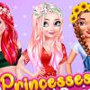 Princesses Colorful Braids And Pedicure