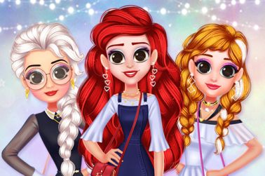 Princesas da Disney de Macacão - jogos online de menina