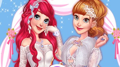 5 princesas transformadas em noivas