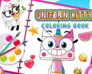 Unkitty Coloring Book