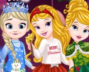 As princesinhas no baile de natal