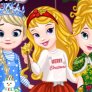 As princesinhas no baile de natal