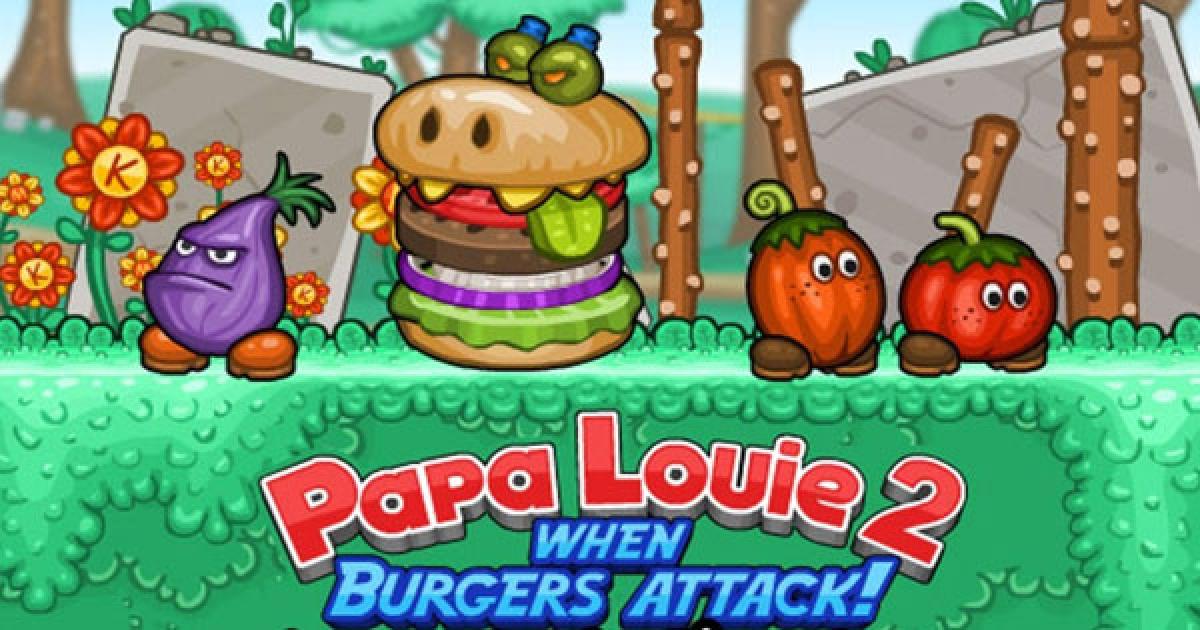 Игры папа луи атака гамбургеров