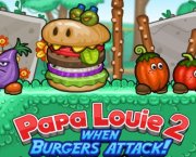 Papa Louie 2 ataque con hamburguesas