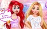 Ariel et Rapunzel Fête avec des licornes